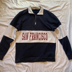 Brandy Melville San Francisco quarter zip